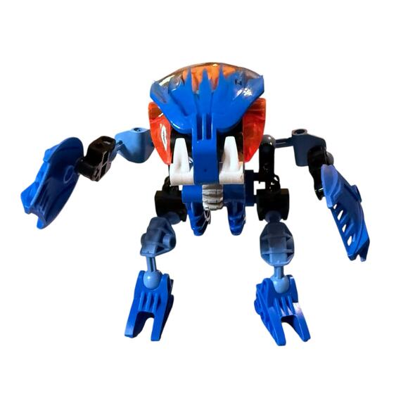 Vintage LEGO BIONICLE Gahlok Blue Orange 8562 Set with Canister NO BOOKLET - Picture 2 of 13